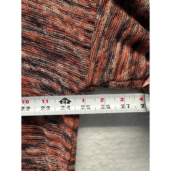 PureJill Womans Rust Multicolored Oversized V Neck Tunic Sweater XL Lagenlook - Picture 5 of 8